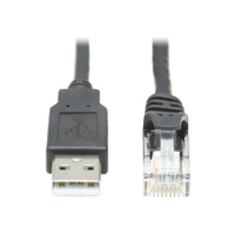 EATON TRIPPLITE USB Type-A to RJ45 Rollover Console Cable M/M Serial cable USB M to RJ-45 F 3,05m double shielded USB 1.1