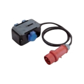 BACHMANN CEE-Adapter 16A 1Ph 3xSchutzkontakt IP44 1,5m