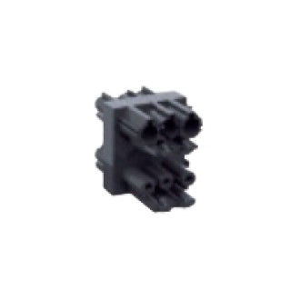 BACHMANN Verteilerblock WIELAND GST18 1xIn/3xOut mit Verriegelungslaschen schwarz