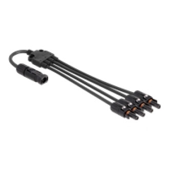 DELOCK DL4 Solar Splitter Kabel 1 x Stecker zu 4 x Buchse 50cm schwarz