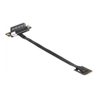 DELOCK M.2 Key A+E zu PCIe x4 NVMe Adapter gewinkelt mit 20cm Kabel