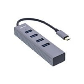 INLINE USB 3.2 Typ-C Multi Hub 4x USB-A 5Gbs OTG Metallgehäuse