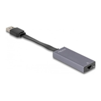 DELOCK USB Typ-A Adapter zu 2,5 Gigabit LAN slim