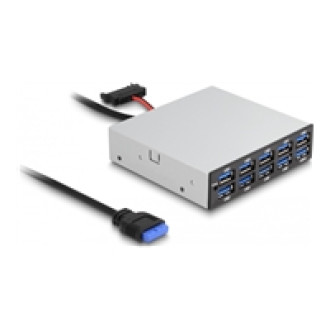 DELOCK 8,89cm 3,5Zoll USB 5 Gbps Front Panel 10 x USB Typ-A