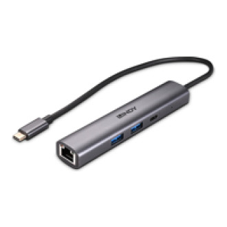LINDY USB 3.2 Gen 2 Typ C Hub & Gigabit Ethernet