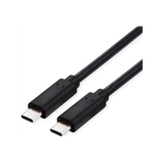 ROLINE USB4 Gen3x2 Kabel C-C ST/ST 40Gbit/s 100W schwarz 0,8m