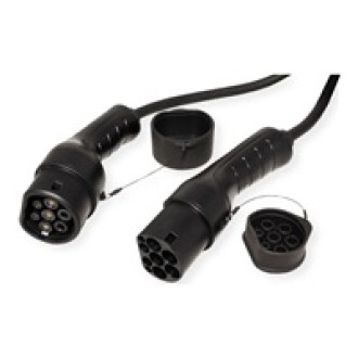 ROLINE E-Auto Ladekabel Typ2 1-phasig 250VAC 1P+N+E 32 A 7,4 kW 5m