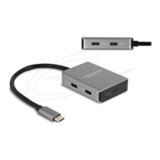 DELOCK USB 10 Gbps 4 Port USB Type-C Hub mit USB Type-C Anschluss