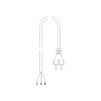 BACHMANN Zuleitung H03VV-F 3G0.75 3m weiss einzel verpackt