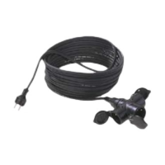 BACHMANN Extension 3G1,5mm sw 1m 3x H07RN-F Gummi/Neopren 3fach