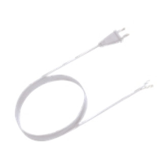 BACHMANN Zuleitung 2x0.75 3m schwarz H03VVH2-F Eurostecker unverpackt