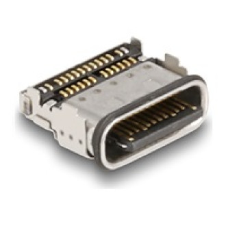 DELOCK USB 5 Gbps USB Type-C Buchse 24 Pin SMD Steckverbinder zur Lötmontage wasserfest 10 Stuck