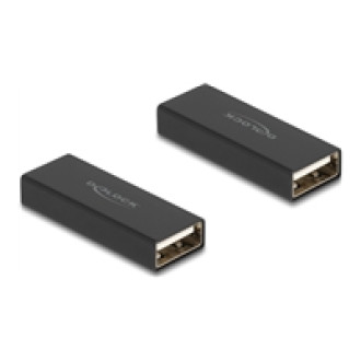 DELOCK Adapter Gender Changer USB 2.0 Typ-A Stecker zu Stecker Metall