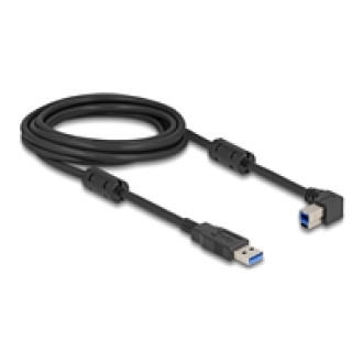 DELOCK USB 5 Gbps Kabel Typ-A Stecker zu Typ-B Stecker 90 links gewinkelt 3m
