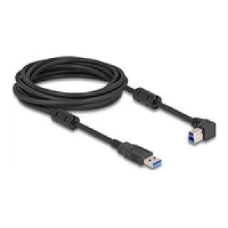 DELOCK USB 5 Gbps Kabel Typ-A Stecker zu Typ-B Stecker 90 rechts gewinkelt 5m