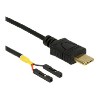 DELOCK Kabel USB Type-C Stecker > 2 x Pfostenbuchse einzeln Strom 30cm