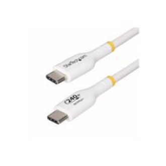 STARTECH.COM 4m Weisses USB-C Ladekabel USB-IF zertifiziert USB C Schnellladekabel 240W PD EPR USB C 2.0 Laptop-Ladekabel