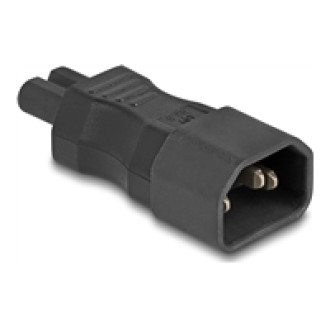 DELOCK Netzadapter IEC 60320 - C14 auf C7 Stecker / Buchse 2,5 A gerade