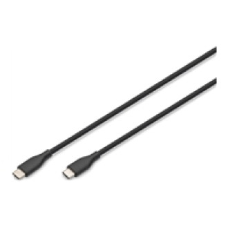 DIGITUS USB-C Silicone charging cable USB-C - USB-C 2m USB 2.0 60W black