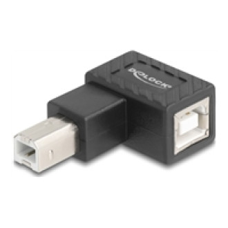 DELOCK USB 2.0 Adapter USB Typ-B Stecker zu USB Typ-B Buchse 90 links gewinkelt