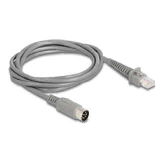 DELOCK Kabel RJ50 Stecker zu DIN 8 Pin Stecker 2m grau