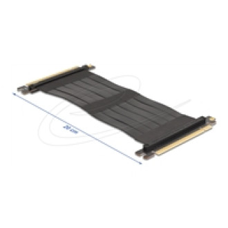 DELOCK Riser Karte PCI Express 3.0 x16 Stecker zu x16 Stecker mit Kabel 20cm