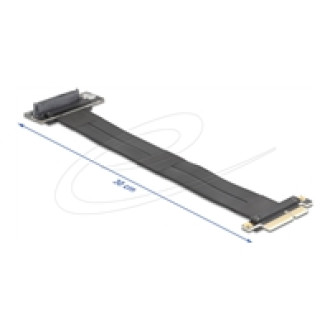 DELOCK Riser Karte PCI Express 3.0 x4 Stecker zu U.2 SFF-8639 SSD Slot 90 gewinkelt mit Kabel 30cm