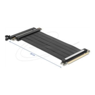 DELOCK Riser Karte PCI Express 4.0 x16 Stecker zu x16 Slot mit Kabel 30cm