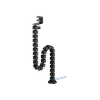 NEOMOUNTS Cable Spine Organizer for sit/stand desk frames clamp mounted black