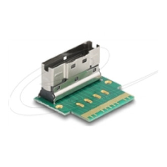 DELOCK Adapter Slim SAS SFF-8654 8i Stecker zu Buchse 90 gewinkelt