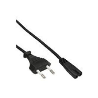 INLINE Netzkabel Netzstecker auf Euro 8 C7 Stecker 1,5m