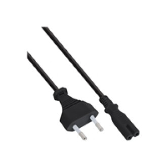INLINE BULK 70er Netzkabel Netzstecker auf Euro 8 C7 Stecker 1,5m