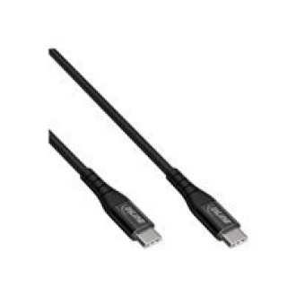 INLINE USB 2.0 Kabel USB-C SteckerStecker Schnellladekabel 100W textil schwarz 1m