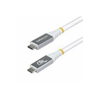 STARTECH.COM 1m USB4 Kabel 80Gbps USB-IF-zertifiziertes USB-C Ladekabel 240W 8K 120Hz-4K 240Hz DP2.1monitorkabel Thunderbolt 4 Weiss