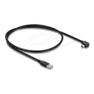 DELOCK USB 2.0 Kabel Typ-A Stecker zu Typ Mini-B Stecker rechts gewinkelt 1m