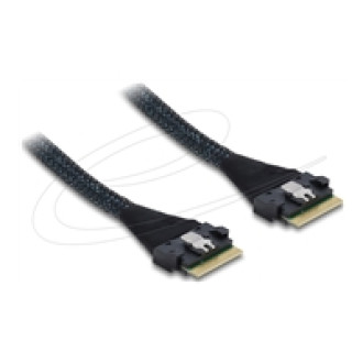 DELOCK PCIe 4.0 Kabel Slim SAS SFF-8654 8i zu Slim SAS SFF-8654 8i 0,5m