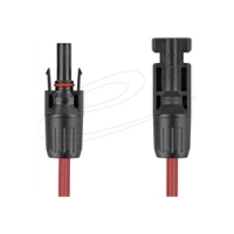 DELOCK DL4 Solar Kabel 4mm Stecker zu Buchse 1m rot