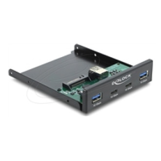 DELOCK Front Panel 8,89cm 3,5Zoll USB 10 Gbps 2 x USB Type-C + 2 x USB Typ-A