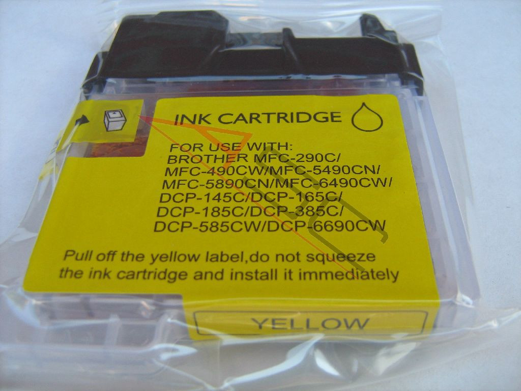Tinta (alternativo) compatible a Brother LC1100 amarillo