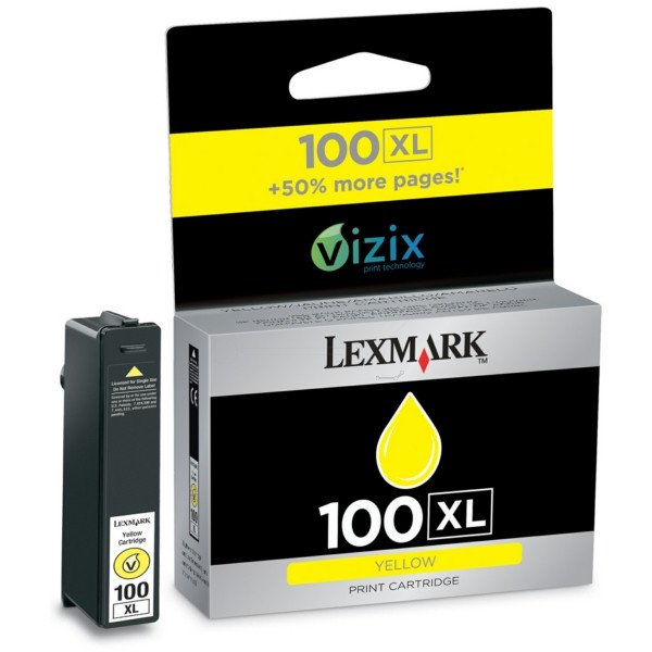 Original Cartucho de tinta amarillo Lexmark 0014N1071E/100XL amarillo