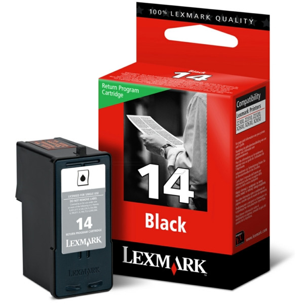 Original Cartucho con cabezal de impresión negro Lexmark 0018C2090E/14 negro