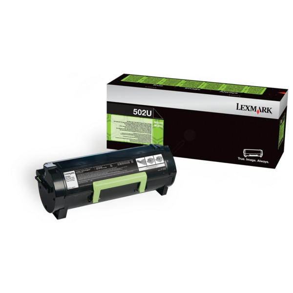 Original Tóner negro Lexmark 0050F2U00/502U negro