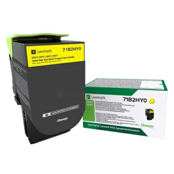 Original Tóner amarillo Lexmark 0071B2HY0 amarillo