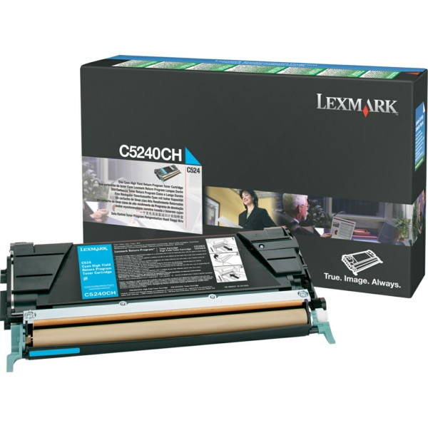 Original Tóner cian Lexmark 00C5240CH cyan