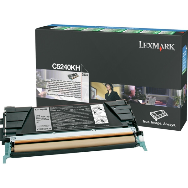 Original Tóner negro Lexmark 00C5240KH negro