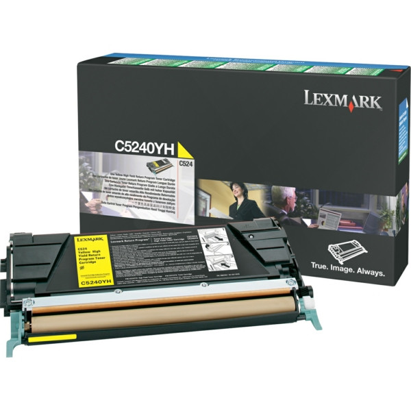 Original Tóner amarillo Lexmark 00C5240YH amarillo