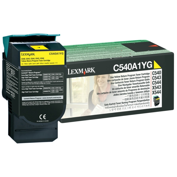 Original Tóner amarillo Lexmark 00C540A1YG amarillo