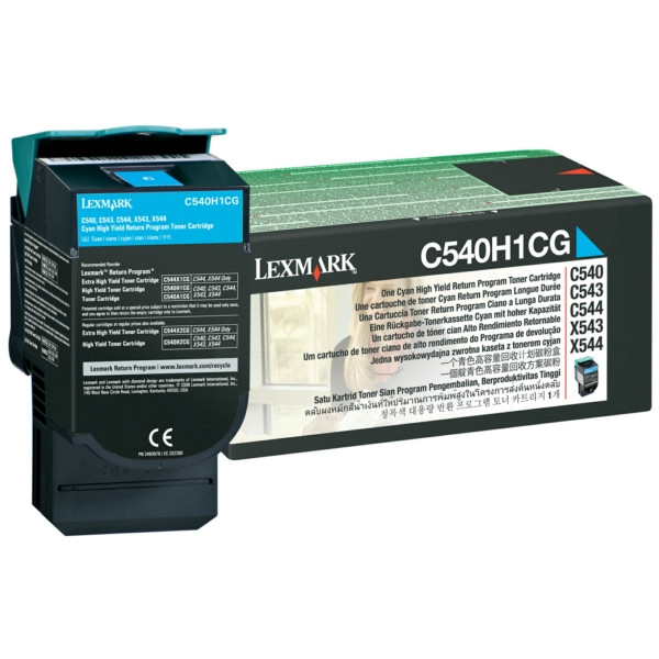 Original Tóner cian Lexmark 00C540H1CG cyan