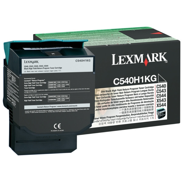 Original Tóner negro Lexmark 00C540H1KG negro