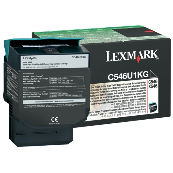 Original Tóner negro Lexmark 00C546U1KG negro